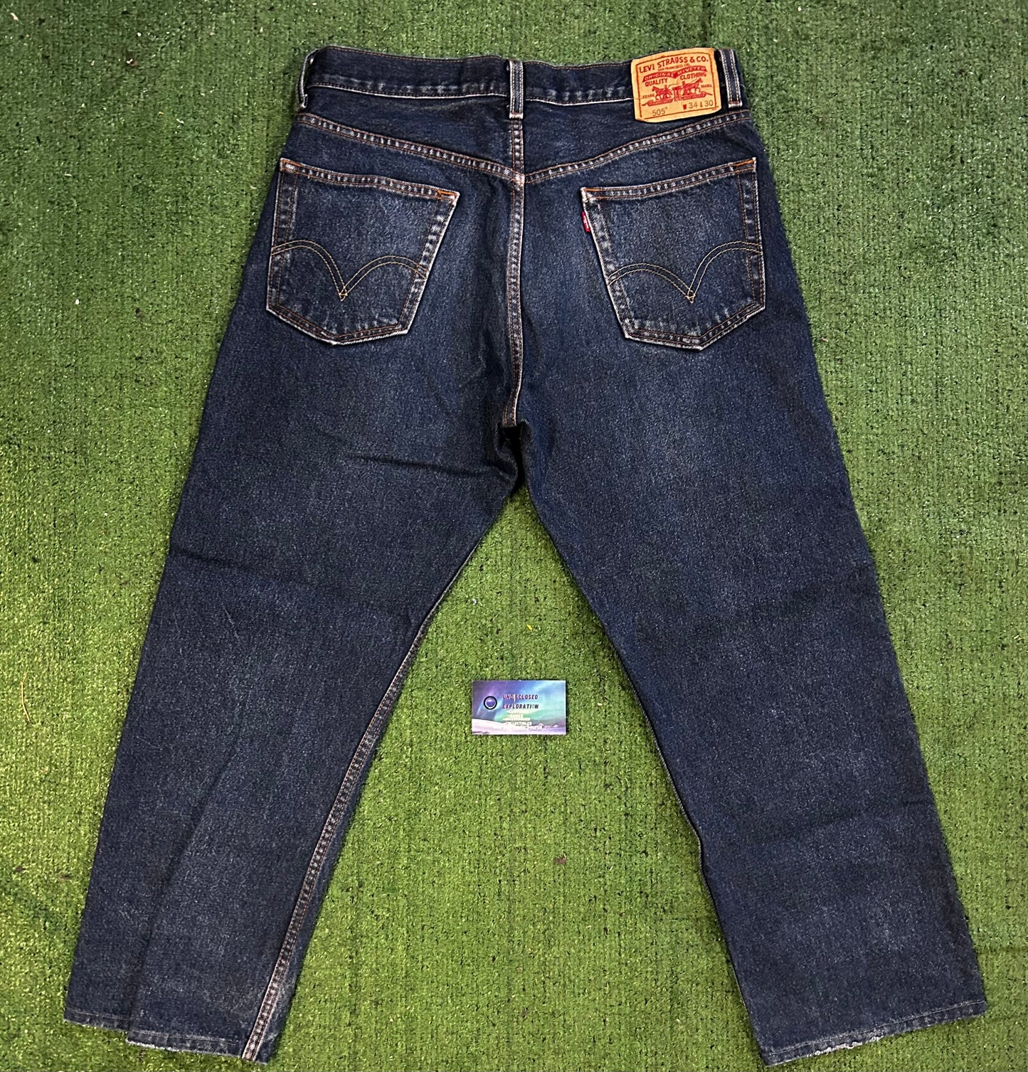 Levis 505 dark wash jeans
