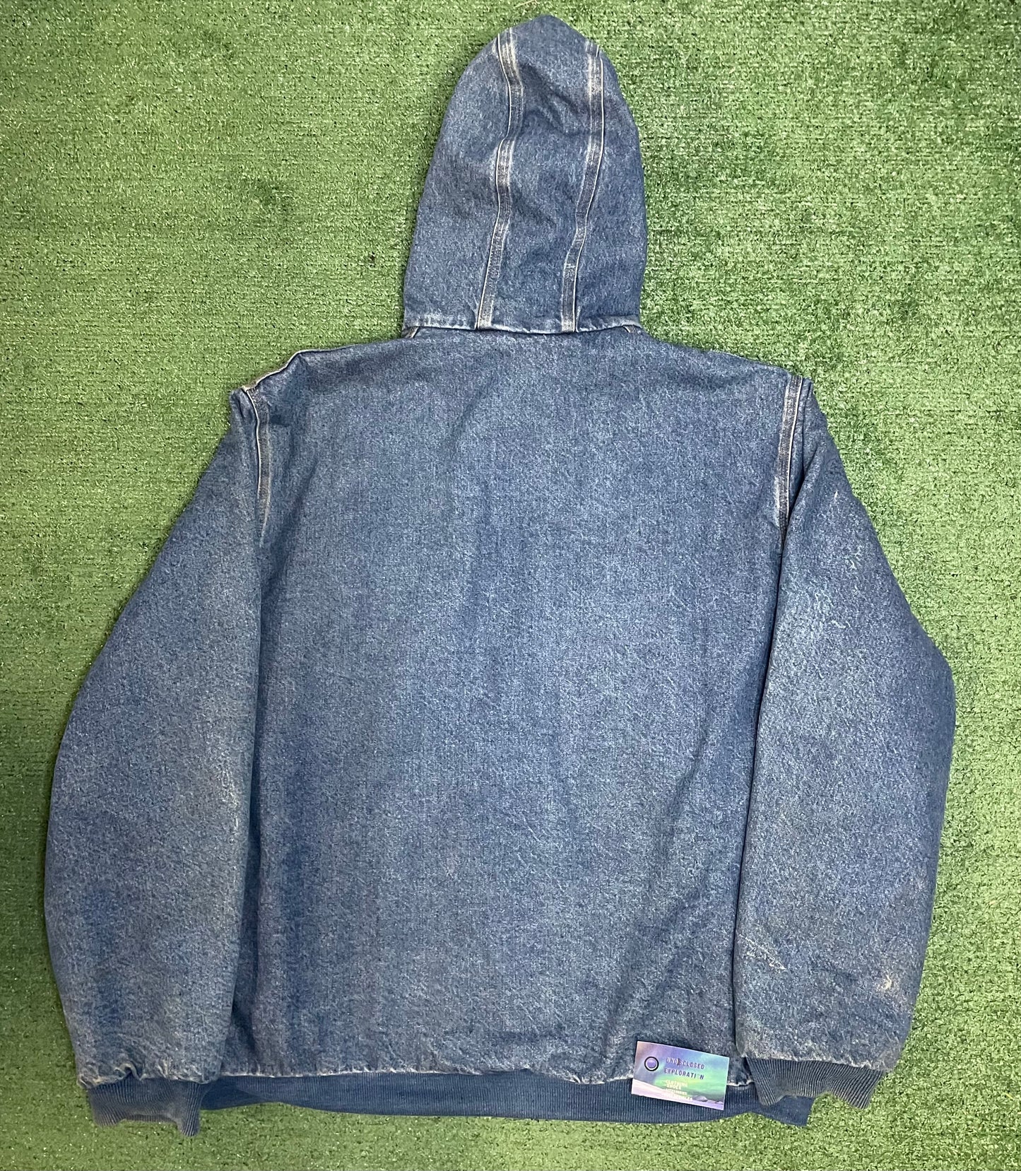 Vintage Carhartt denim hooded jacket