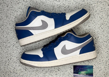 Jordan 1 Low True Blue 12 Men/13.5 Women “Preowned”