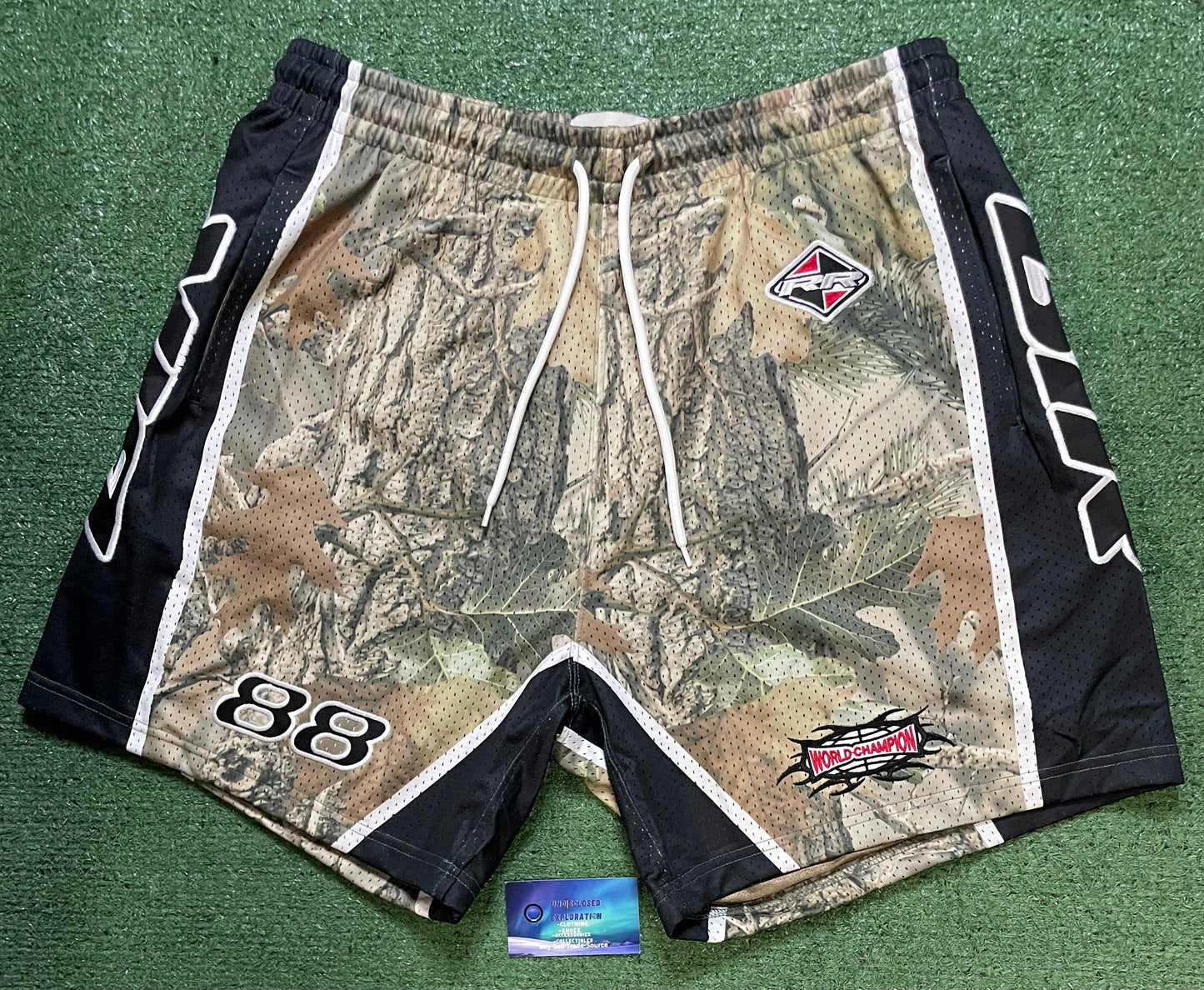 Pacsun Camo Mesh Embroidered Shorts