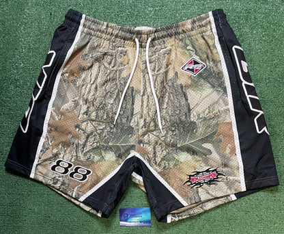 Pacsun Camo Mesh Embroidered Shorts
