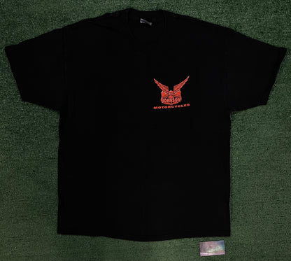 Vintage 1990s Big Johnson  Motorcycles the bitch fell off motorcycle tee