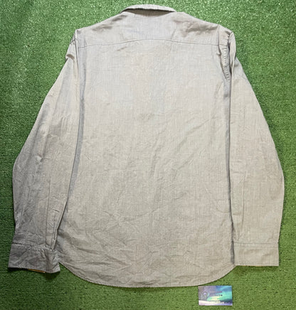 Burberry Grey Chambray Button up
