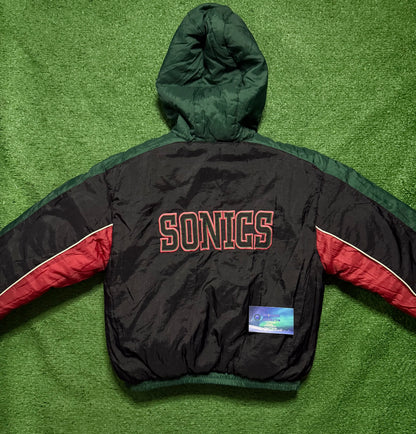 Vintage Seattle SuperSonics Reversible Youth Jump Ball Club Jacket