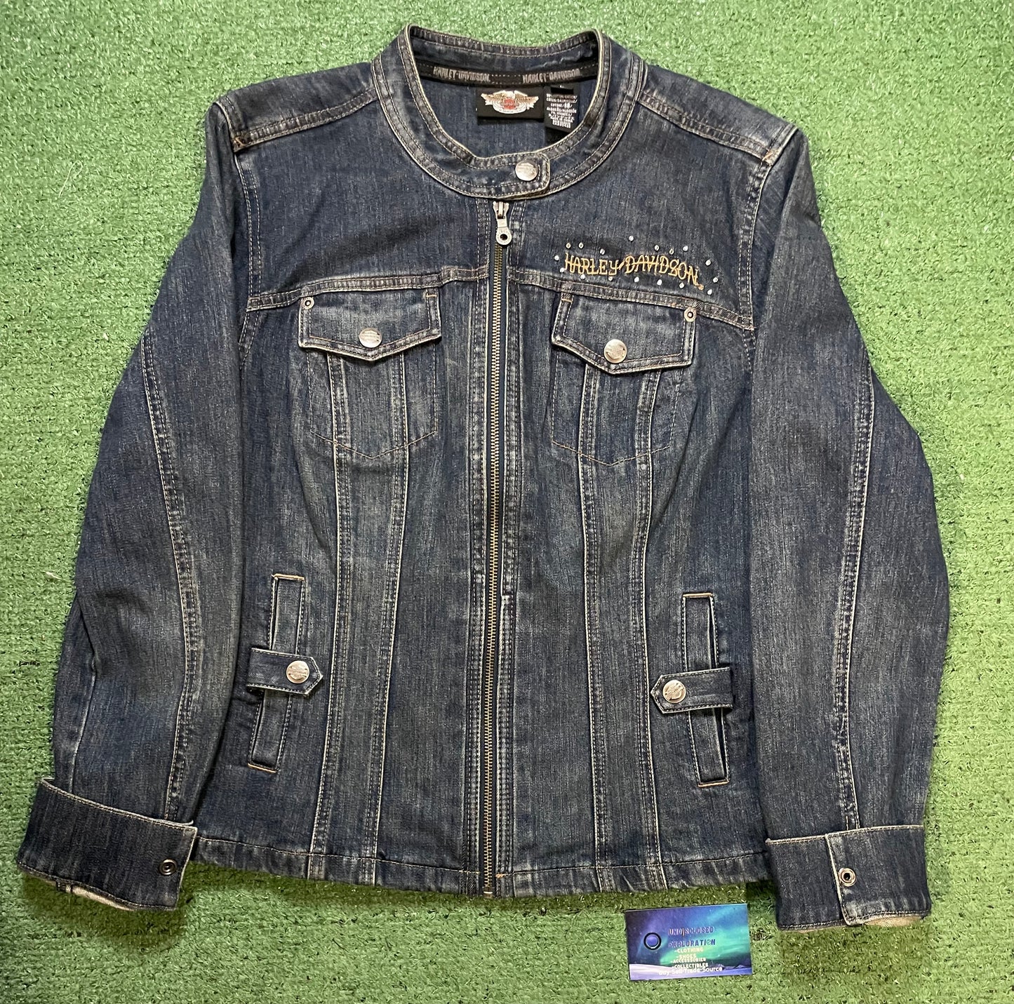 Harley Davidson heart & eagle jean jacket