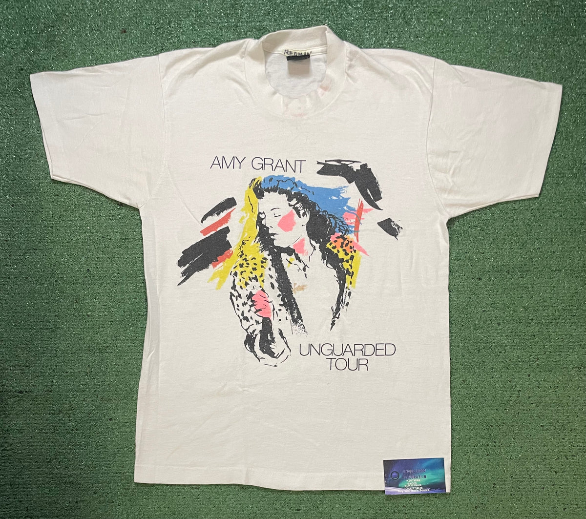 Vintage 1980s Amy Grant Unguarded tour tee