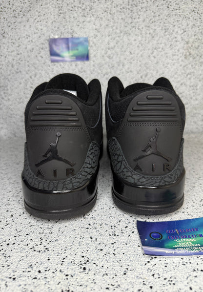 Jordan 3 Black Cat 12 Men/13.5 Women “Preowned”