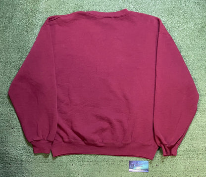 Vintage 2000s Russell maroon crewneck