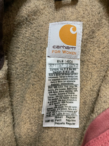 Vintage 2000s Carhartt Detroit rose pink jacket