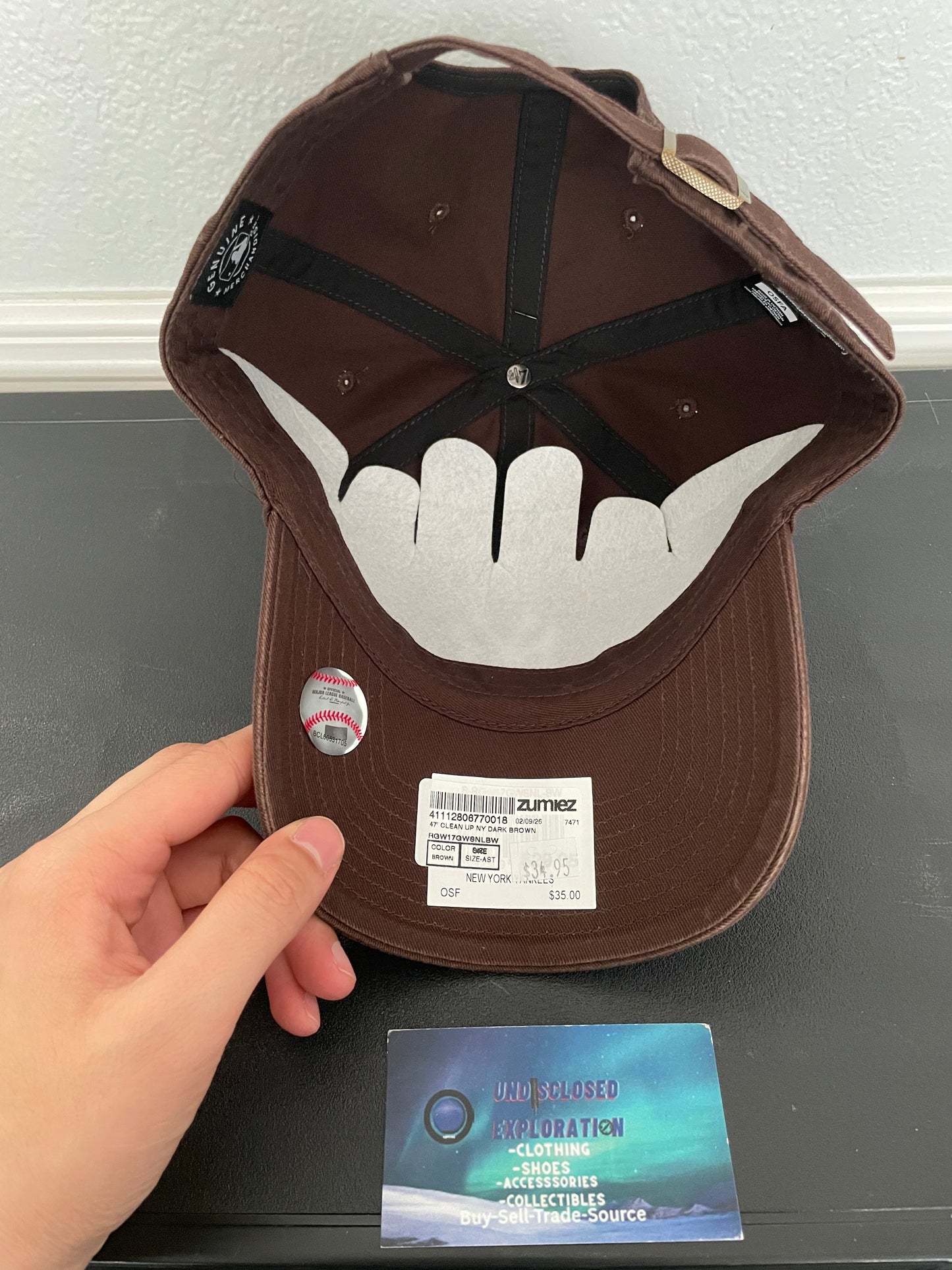 New York brown hat