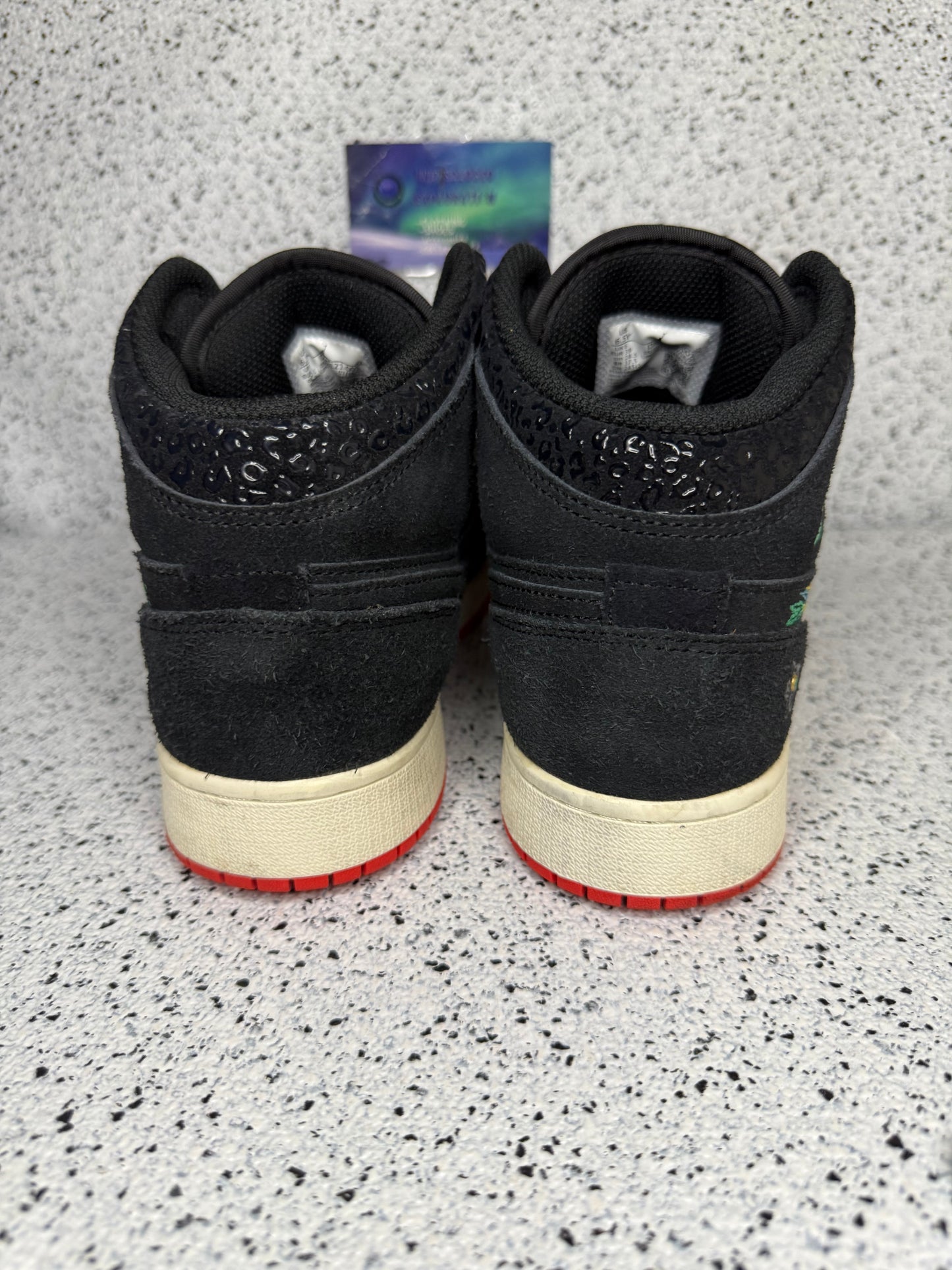 Jordan 1 Mid Siempre Familia 6.5 Youth/8 Women “Preowned”