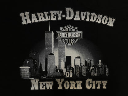 Vintage 2000s Harley-Davidson New York City skyline tee