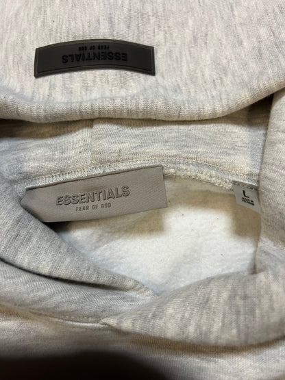 Fear of god essentials light oatmeal hoodie