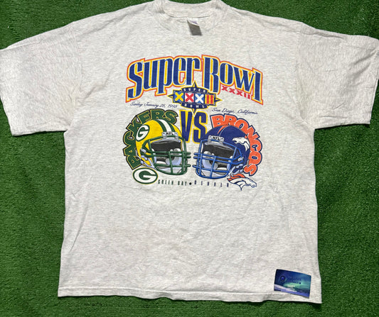 Vintage Broncos vs Packers Super Bowl Shirt