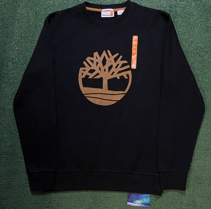 Timberland black & brown crewneck