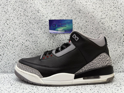 Jordan 3 Black Cement 10.5 Men/12 Women “Preowned”