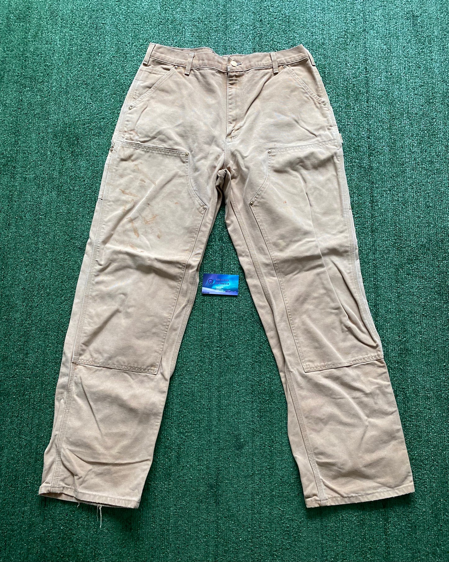 Vintage tan Carhartt double knee pants