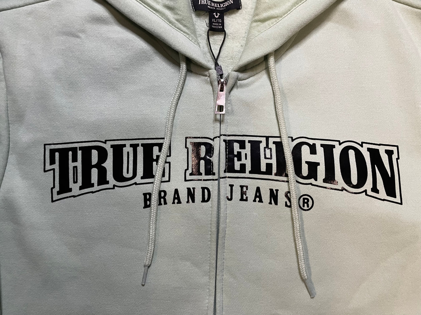 True Religion Slit green arch hoodie