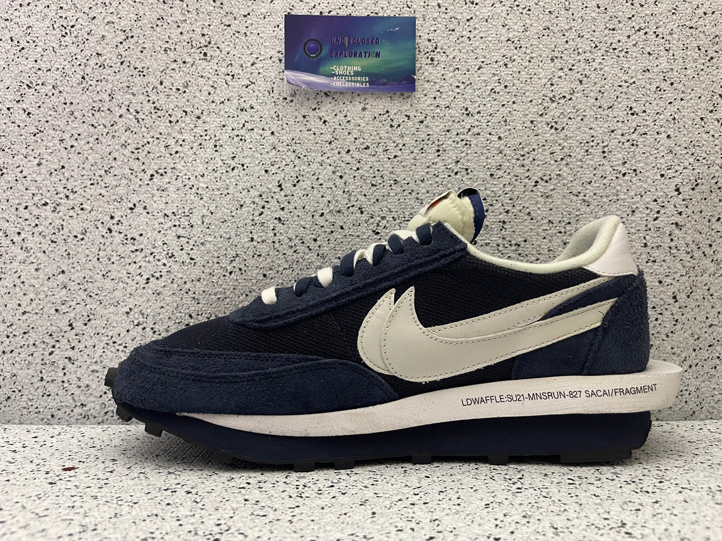 Nike LD Waffle Sacai Fragment Blue Void 10.5 Men/12 Women “Preowned”