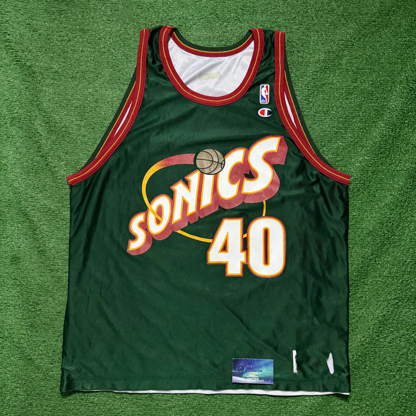 Vintage Seattle SuperSonics Shawn Kemp Reversible Champion Jersey