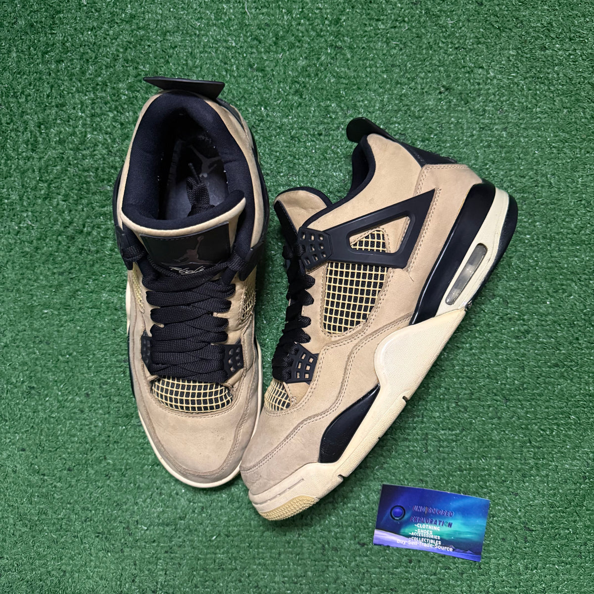 Jordan 4 Fossil Mushroom 10 Men “Preowned”