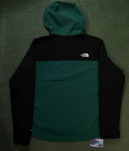 The North Face Active Stretch Rain Shell nori green jacket