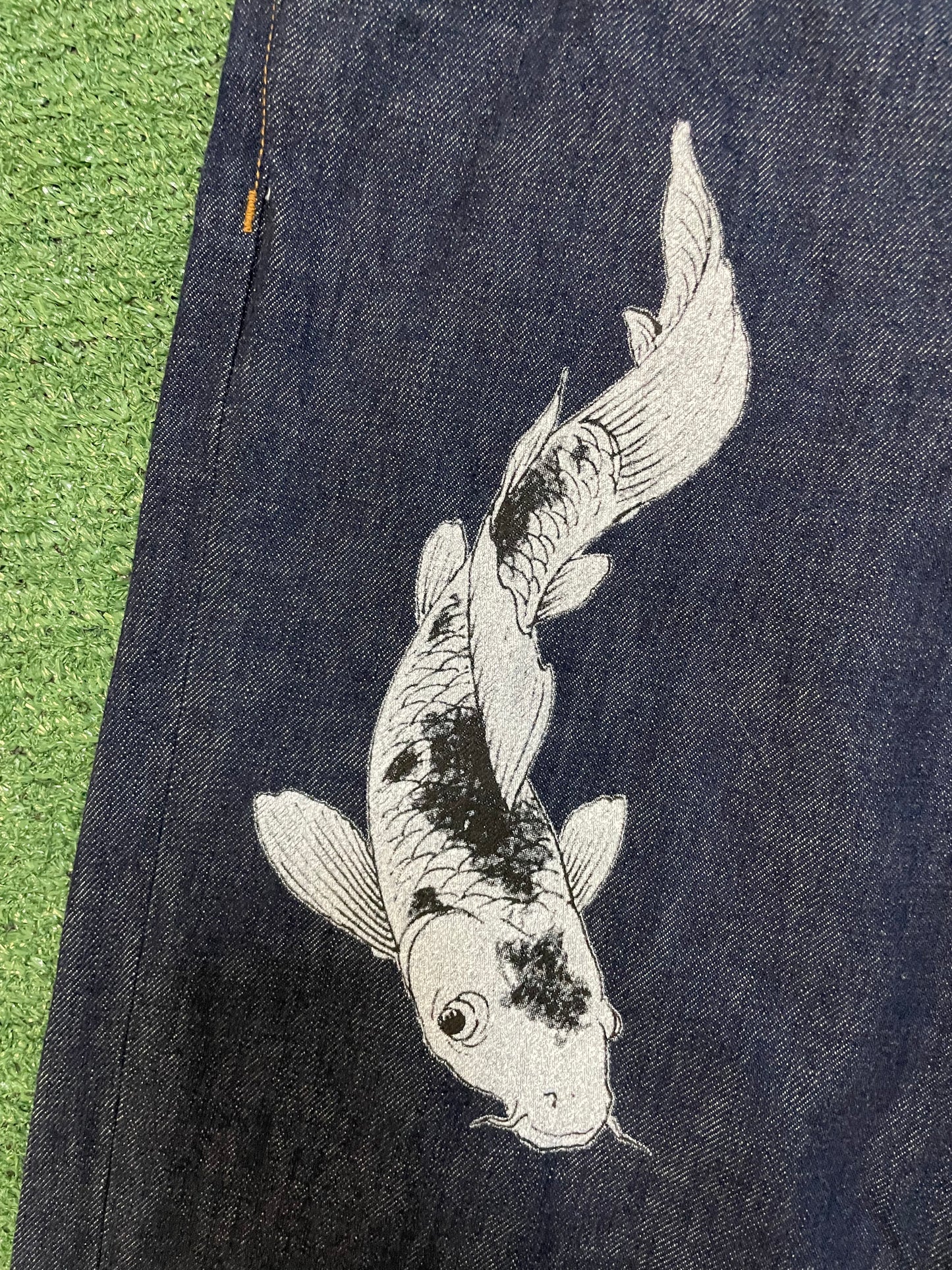 Ed Hardy X Siberia hills koi fish jeans