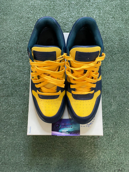 Off white out of office blue and yellow size 10men/11.5women(EU 43)