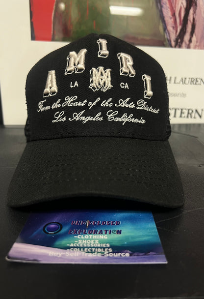 Amiri black varsity  hat