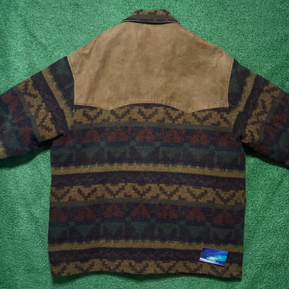 Vintage Woolrich Aztec Quilt Lined Jacket
