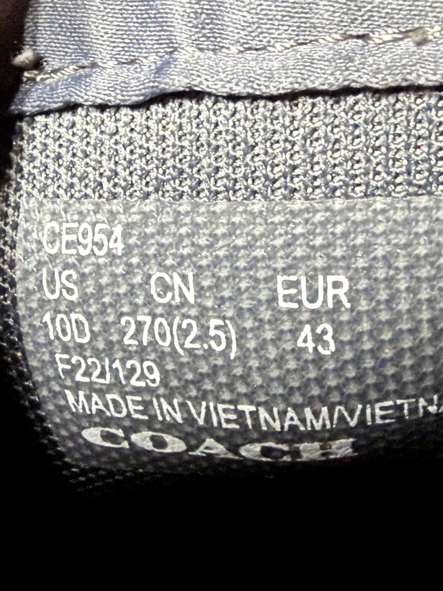 Coach Citysole Combat Boots 10men/11.5 Women “Preowned”
