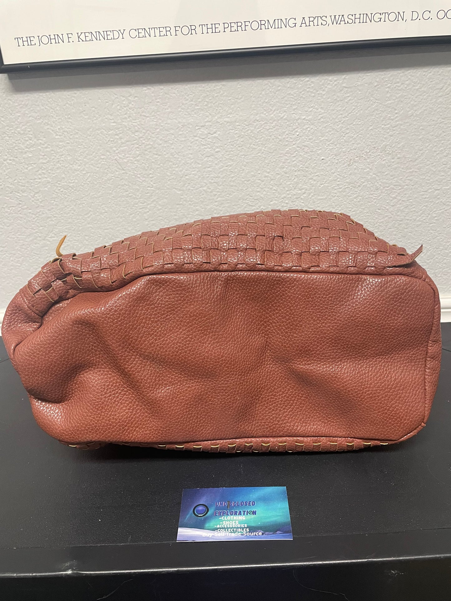 Steve Madden Bduna brown woven handbag