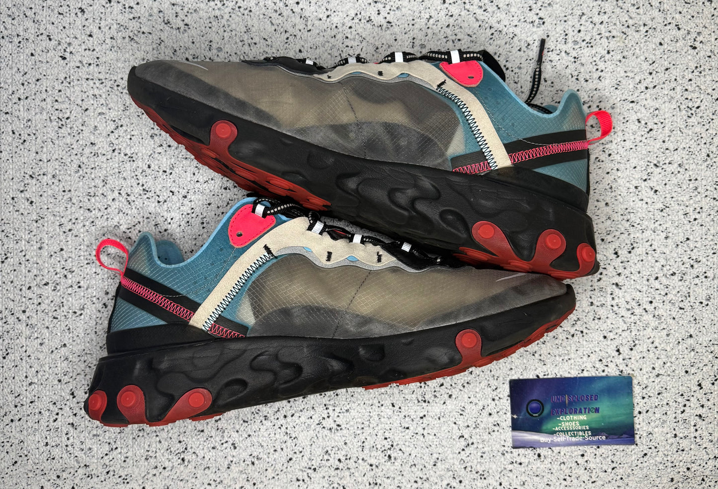 Nike React Element 87 Blue Chill 12 Men/13.5 Women “Preowned”