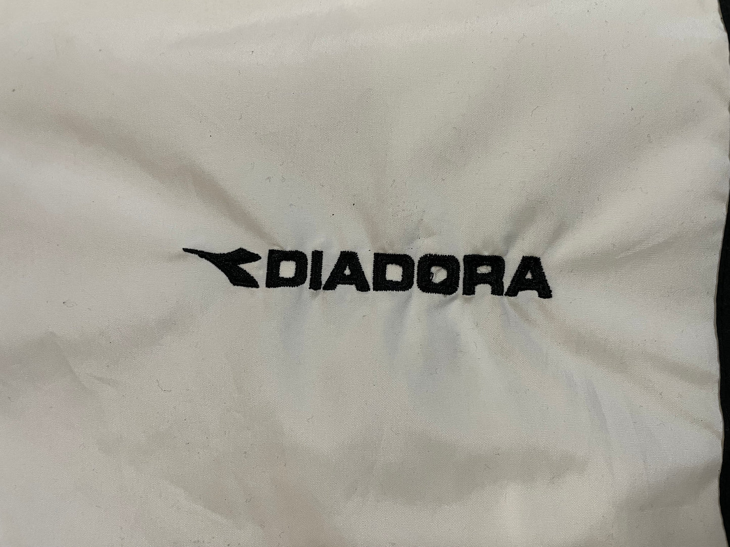 Diadora black & white track jacket
