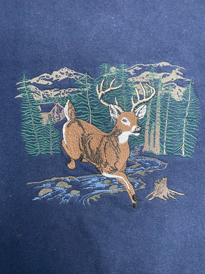 Vintage 1990s Deer nature crewneck