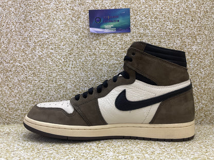 Jordan 1 High Travis Scott Mocha 10.5 Men/12 Women “Preowned”