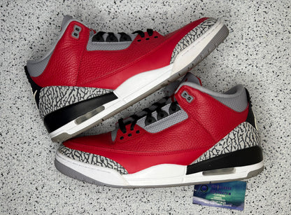 Jordan 3 Red Cement Unite 13 Men/14.5 Women “Preowned”