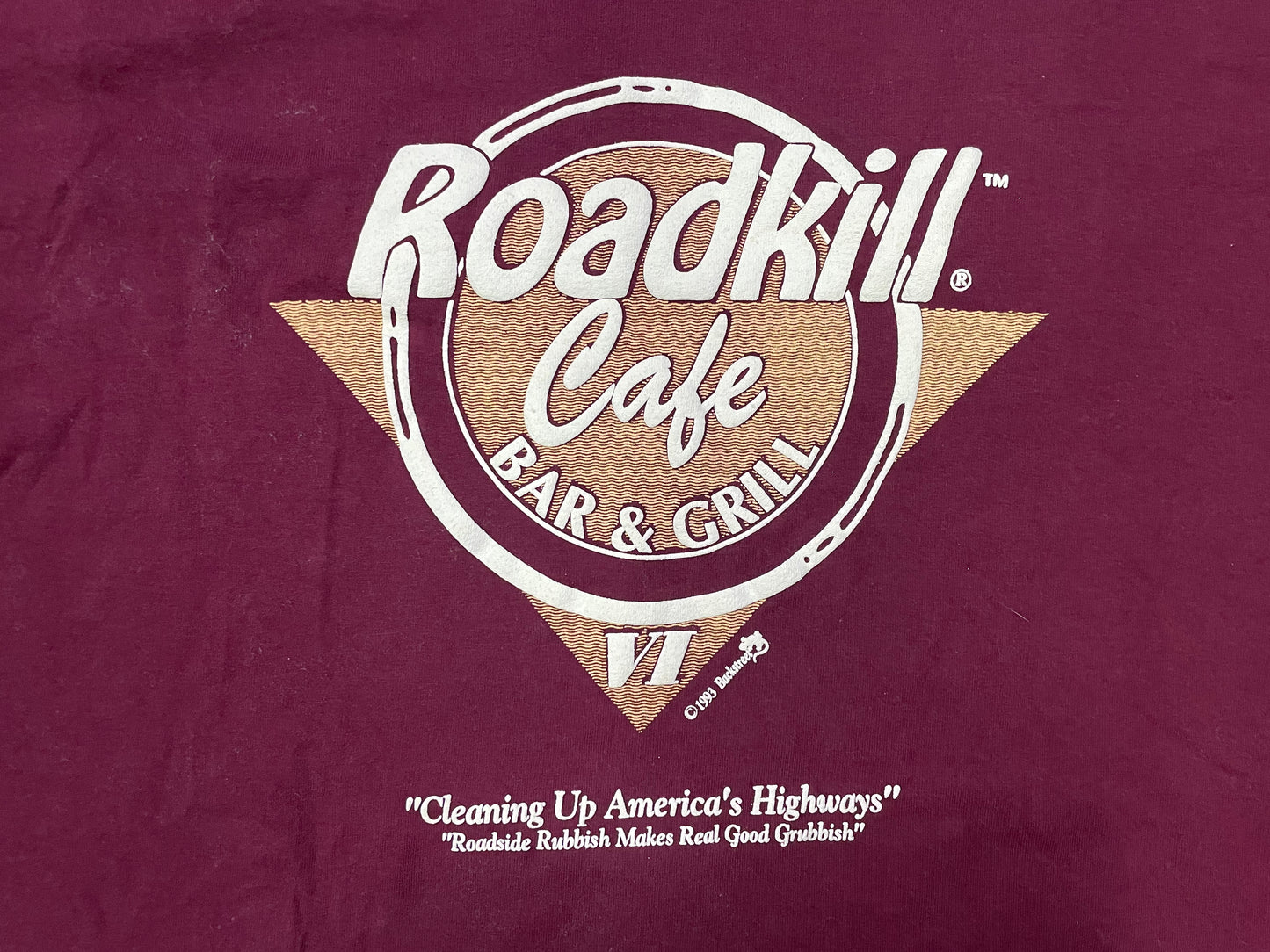Vintage 1990s Roadkill cafe tee