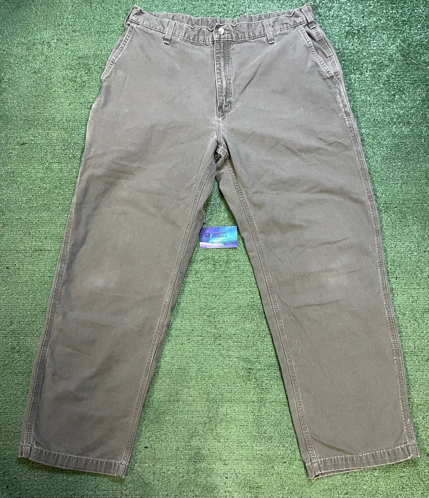 Vintage Carhartt carpenter moss green pants