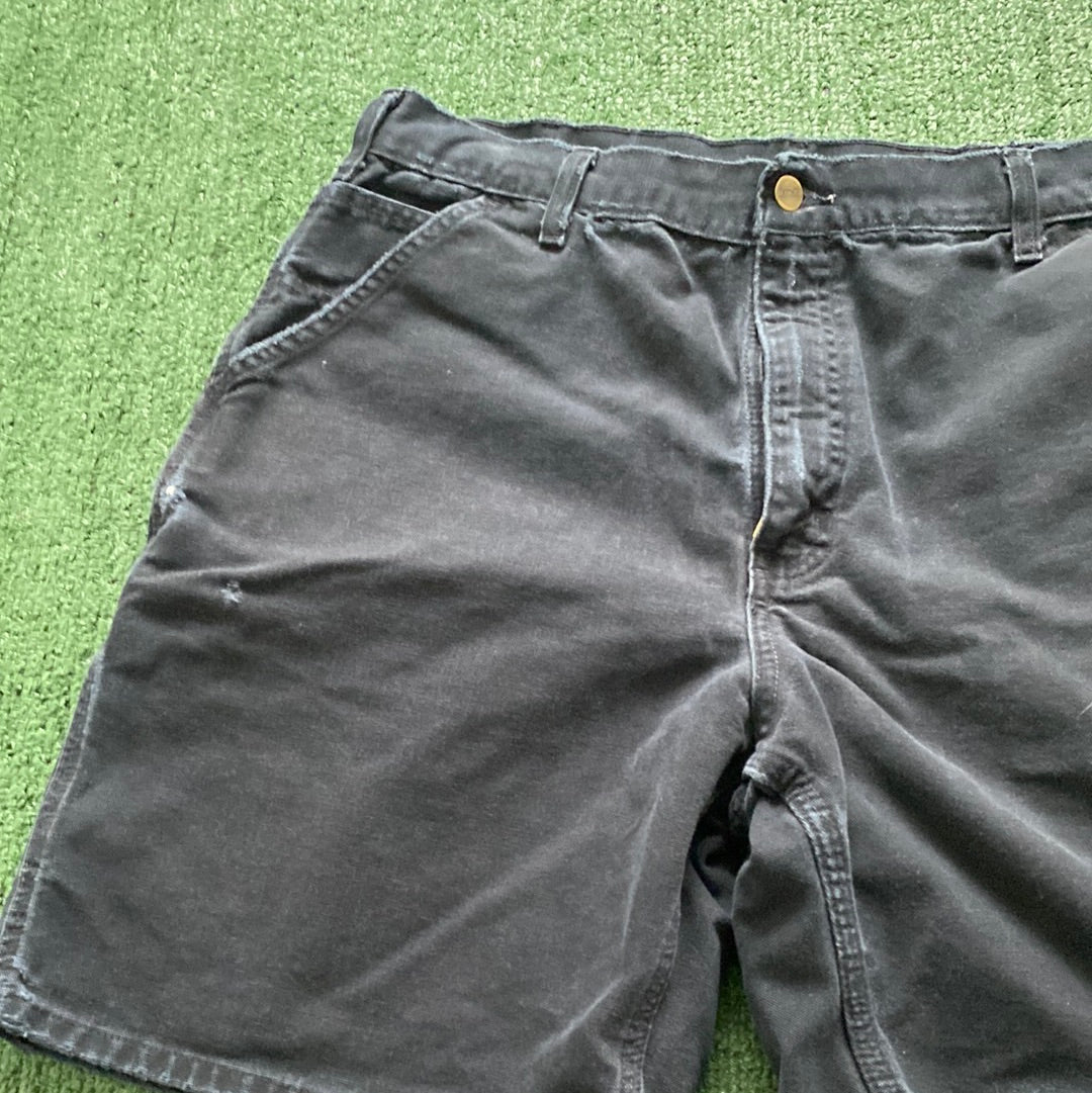 Carhartt black denim shorts