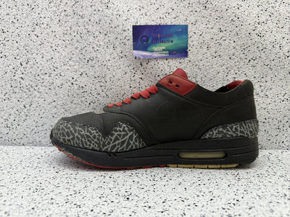 Air Max 1 Premium Elephant Print Black 9.5 Men/11 Women “Preowned”