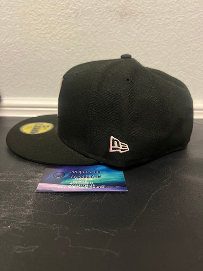 Seattle mariners 35th anniversary black & pink new era fitted hat
