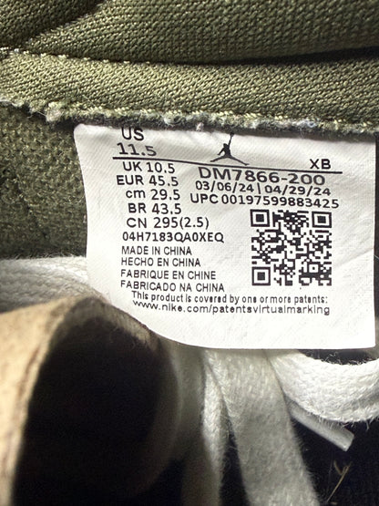 Jordan 1 Low Travis Scott Medium Olive 11.5 Men/13 Women “Preowned”