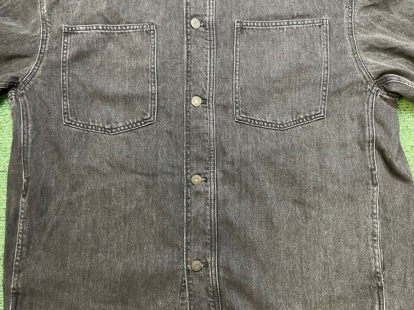 GAP black denim button up