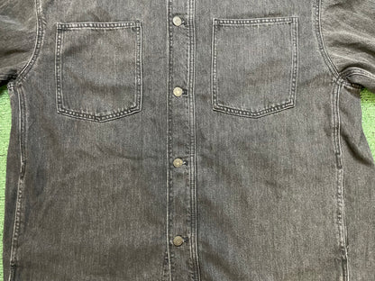 GAP black denim button up
