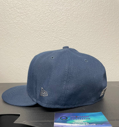 Seattle Mariners trident dark blue and grey fitted hat