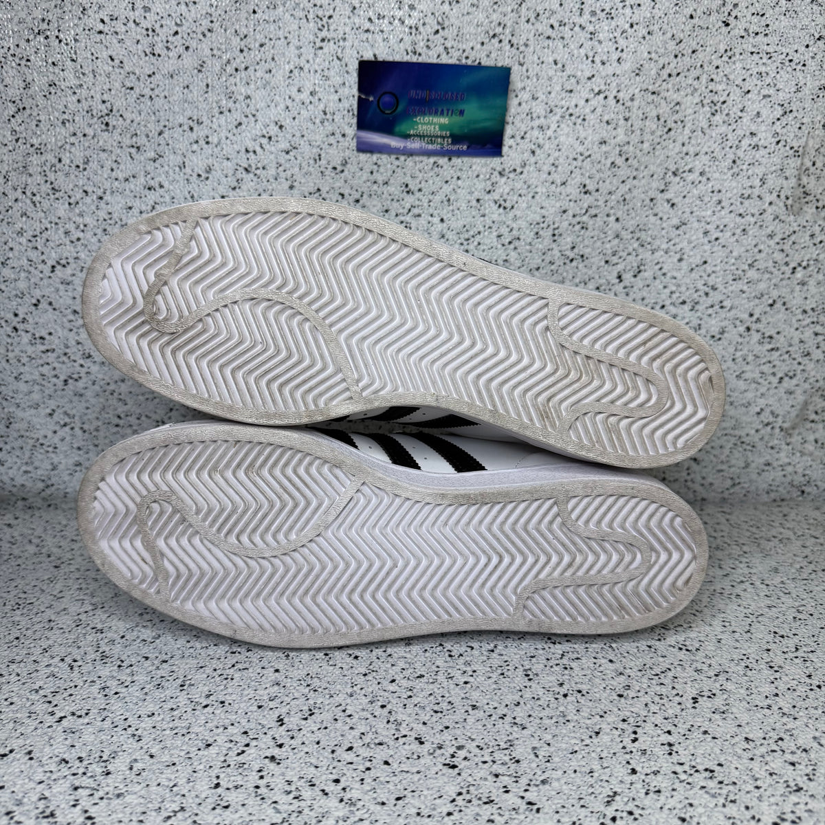 Adidas Superstar White Black 9 Men “Preowned”