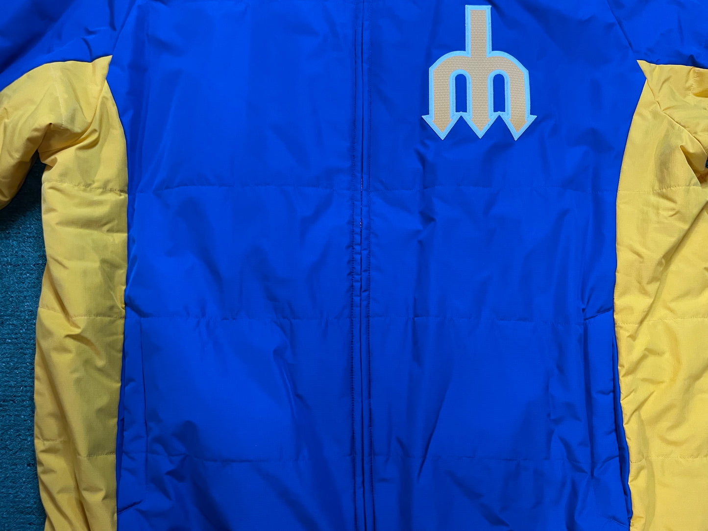 Seattle mariners blue and gold trident logo jacket