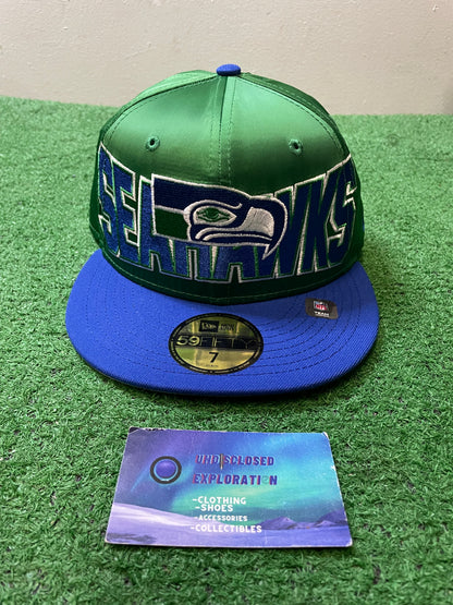 Seattle Seahawks satin fitted hat