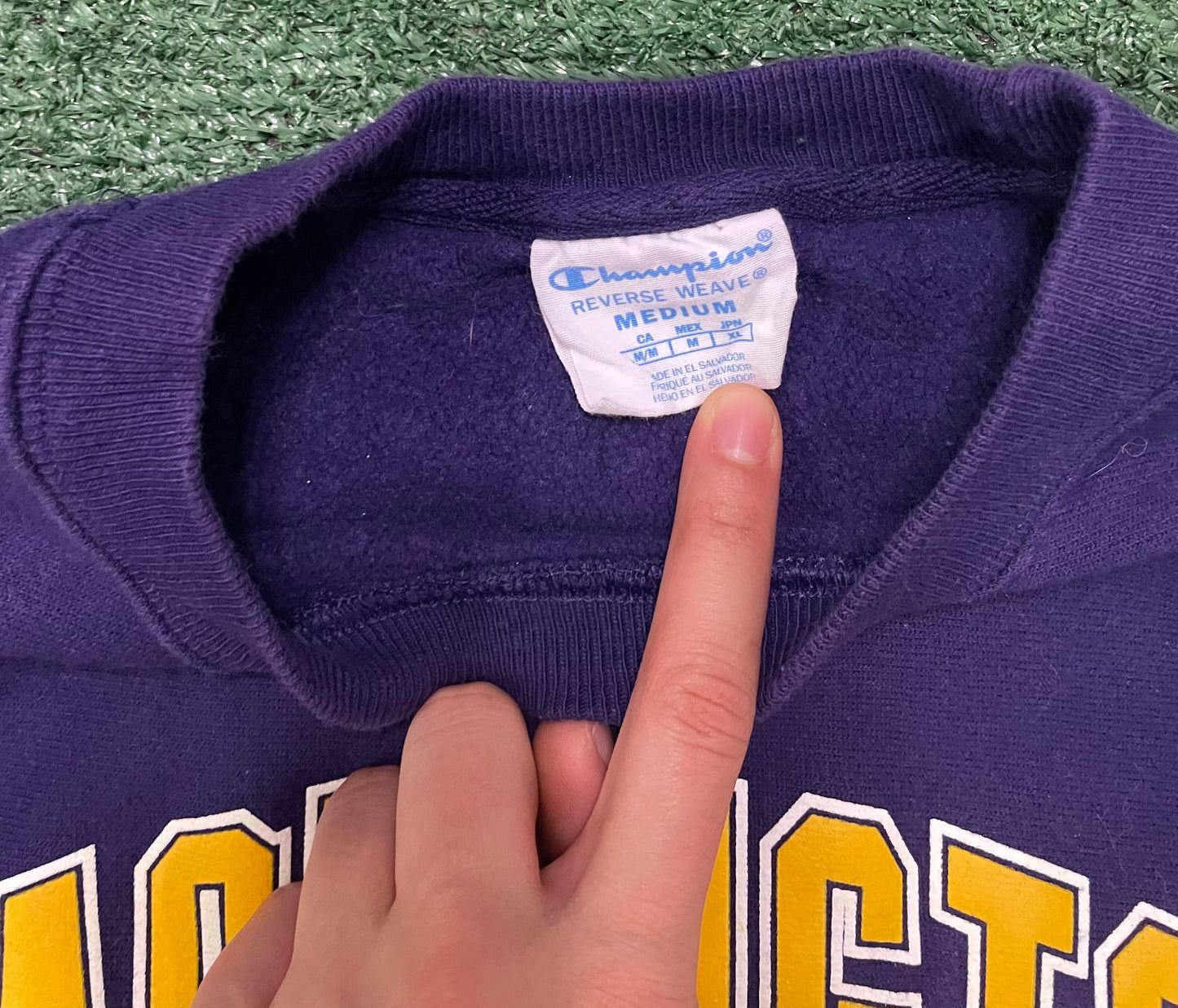 Vintage 2000s UW University of Washington Huskies champion crewneck